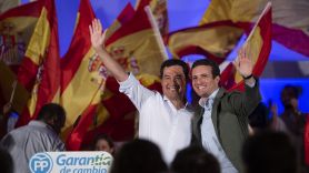 Juanma Moreno y Pablo Casado en Málaga-
