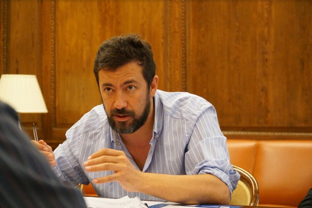 El diputado de Unidos Podemos y portavoz en el Congreso de En Marea, Antón Gómez Reino