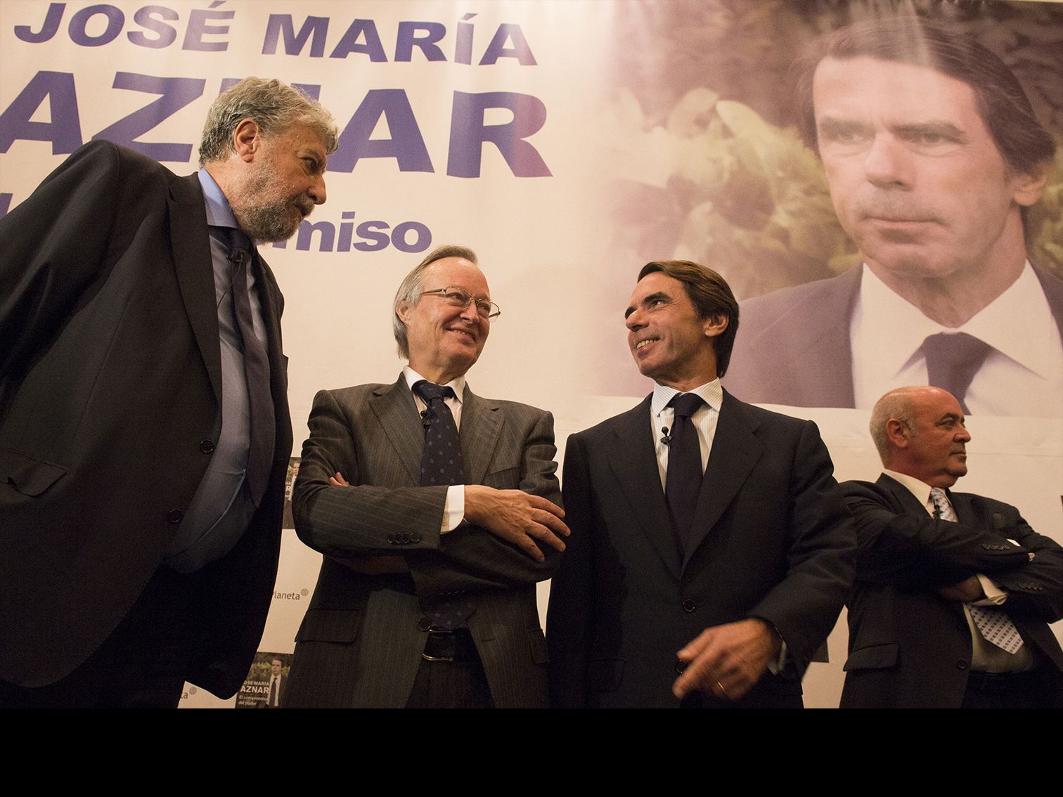 Imagen de archivo en la que se puede ver a José María Fidalgo junto a José María Aznar y Josep Piqué.