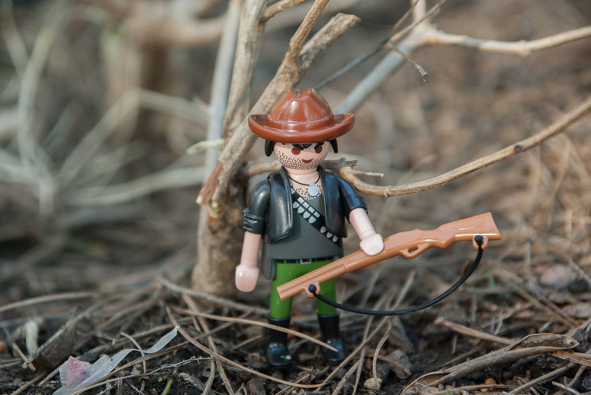 Muñeco de playmobil cazador