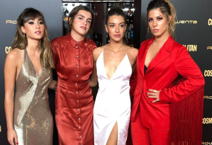 Aitana, Amaia, Ana Guerra y Miriam en la alfombra roja de los Premios Cosmopolitan 2018.