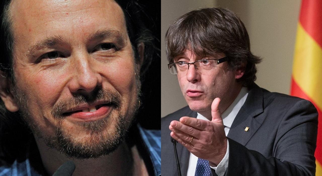 Montaje Iglesias y Puigdemont