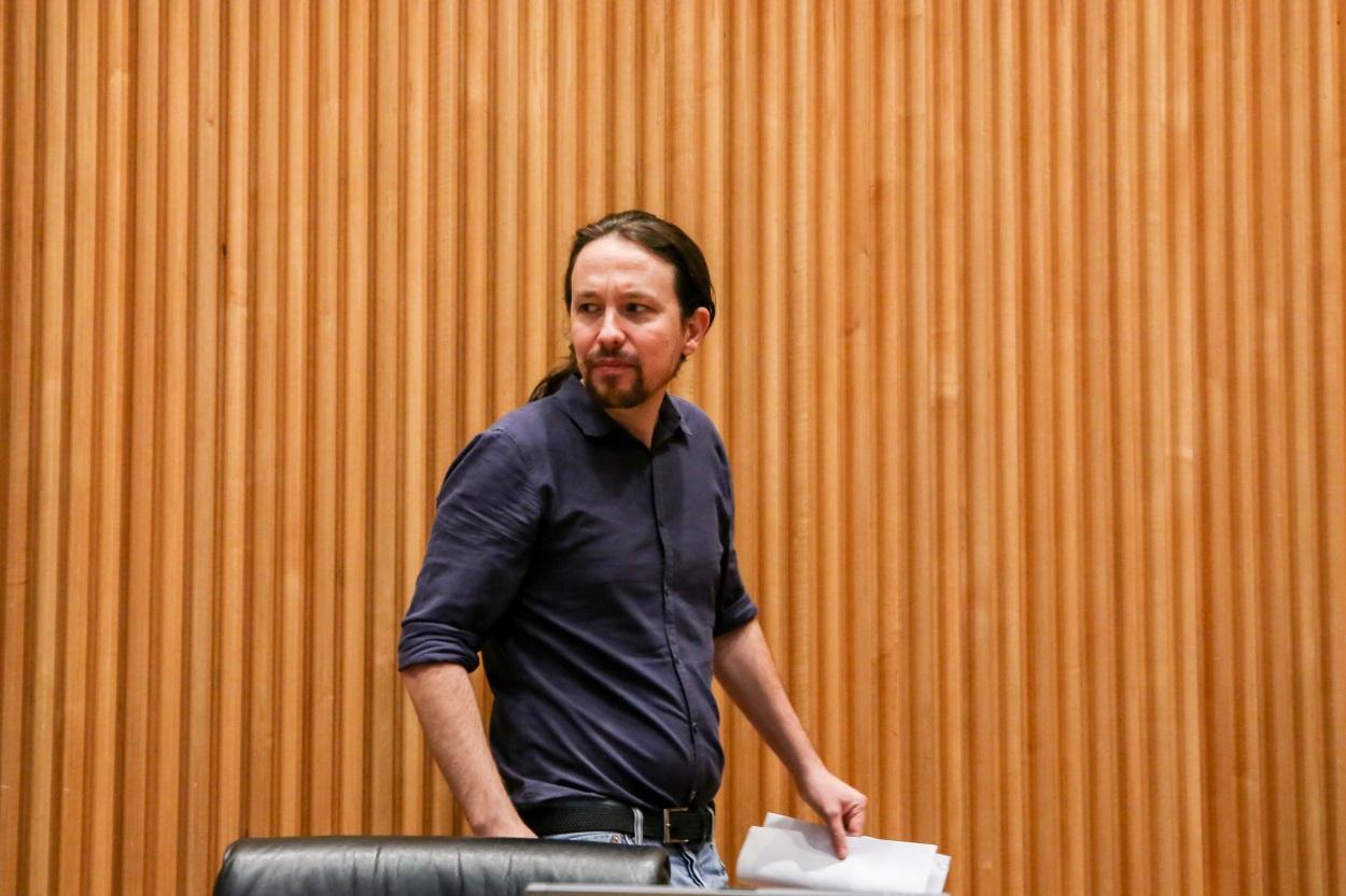 El secretario general de Podemos, Pablo Iglesias