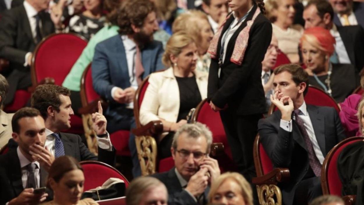 Imagen de Albert Rivera y Pablo Casado en los Premios Princesa de Asturias