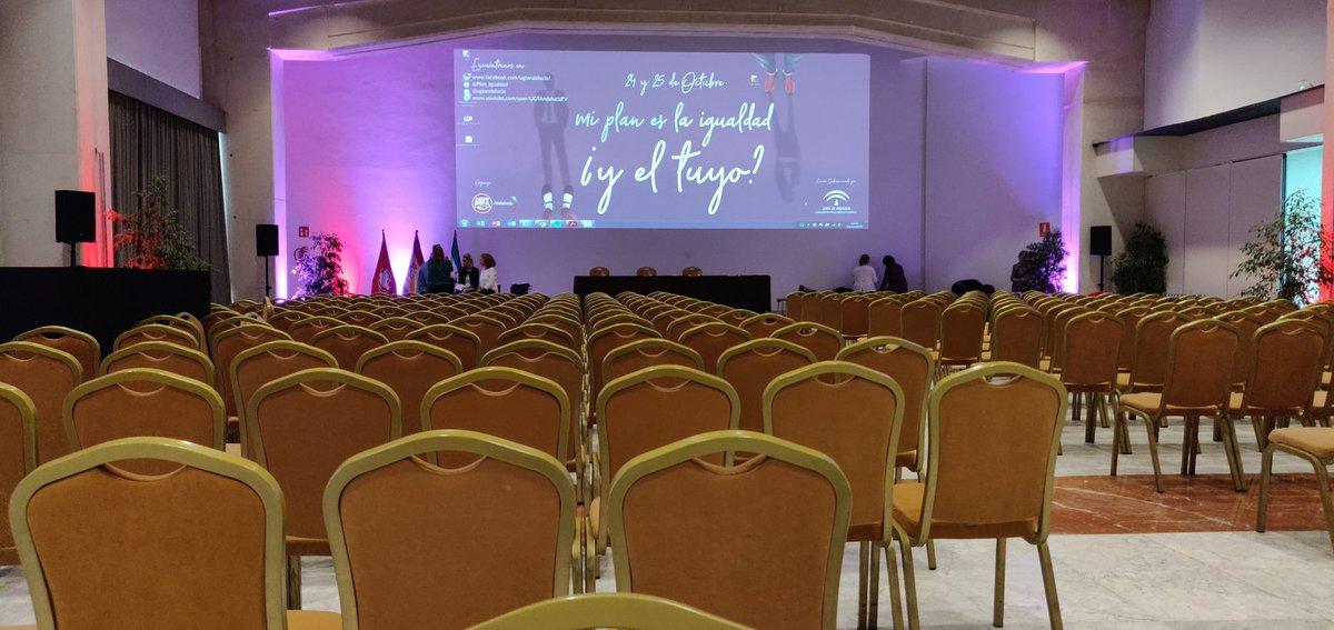 Sala del hotel en el que se van a celebrar las Jornadas "Mi Plan es la Igualdad ¿Y el tuyo?"