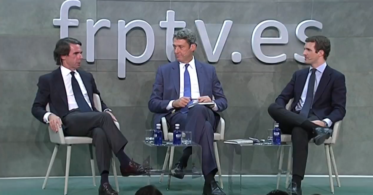 Anzar y Casado en la presentación del nuevo libro del expresidente Anzar y Casado en la presentación del nuevo libro del expresidente