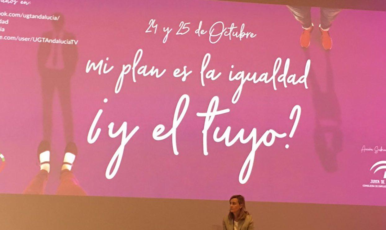 Instantánea de las jornadas ‘Mi Plan es la Igualdad ¿y el tuyo?', que tiene lugar en Sevilla.