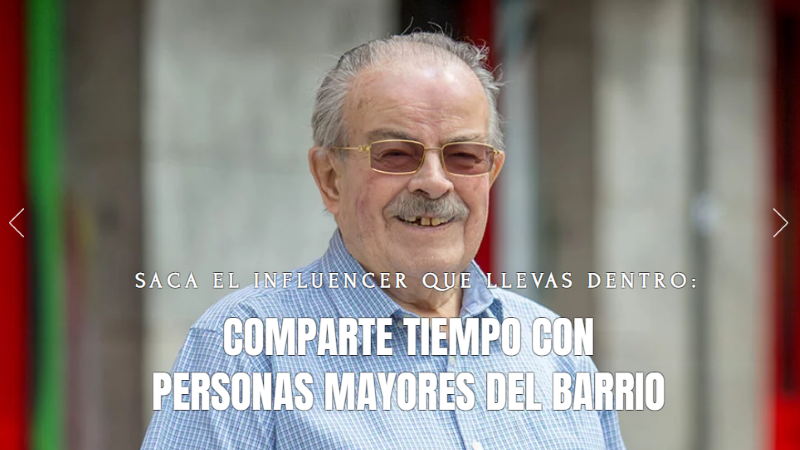 Camnpaña de la ONG Acompaña a un mayor Camnpaña de la ONG Acompaña a un mayor