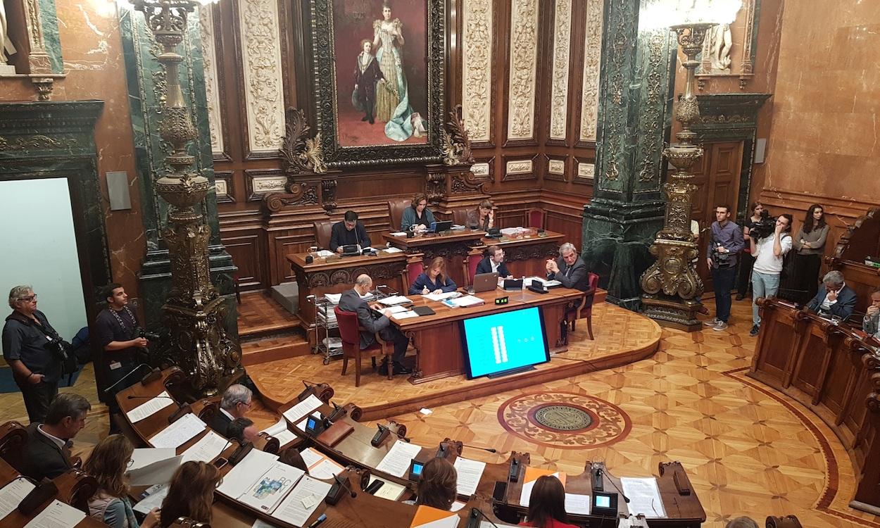 Pleno del Ayuntamiento de Barcelona. EP