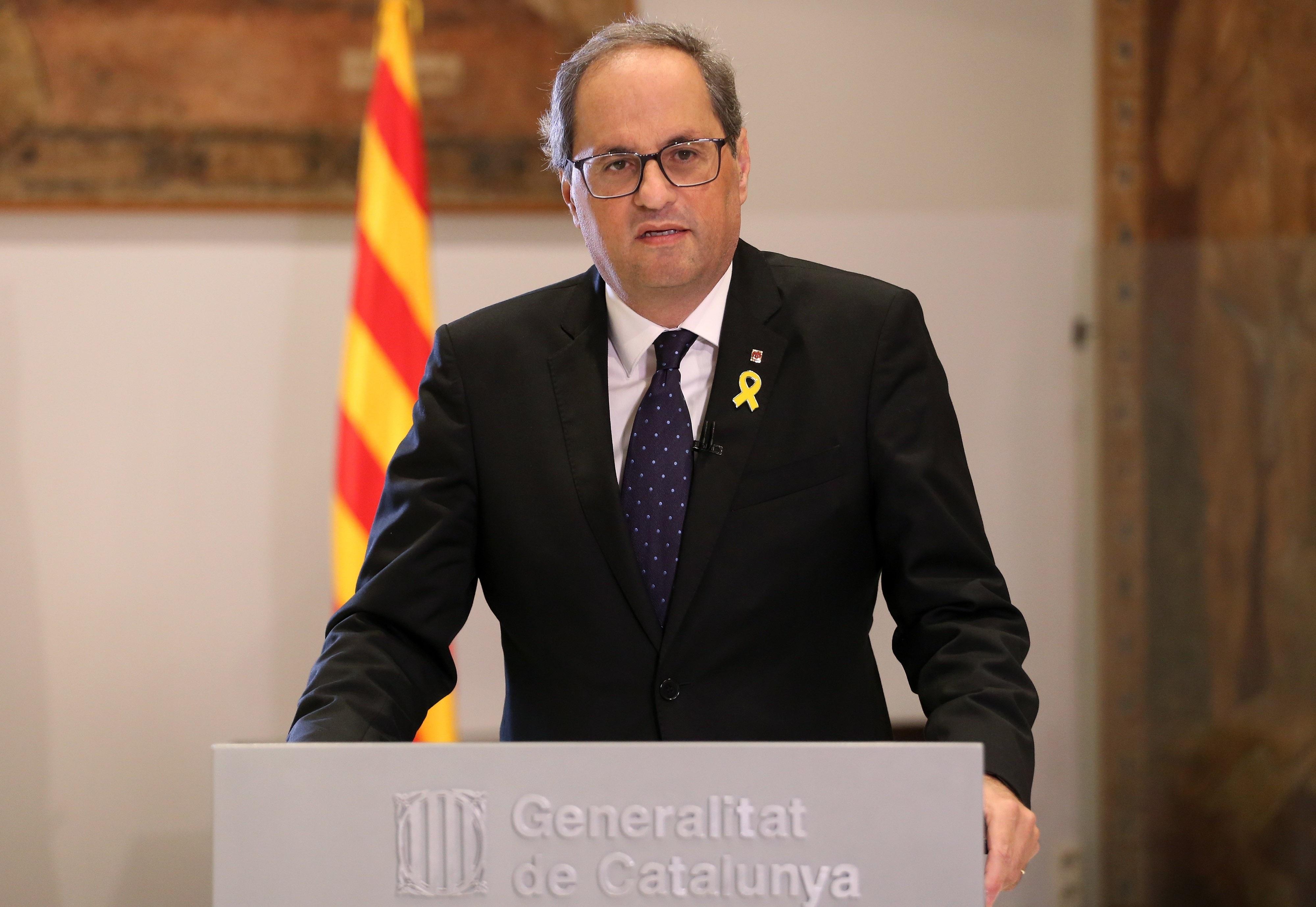 El presidente de Cataluña, Quim Torra