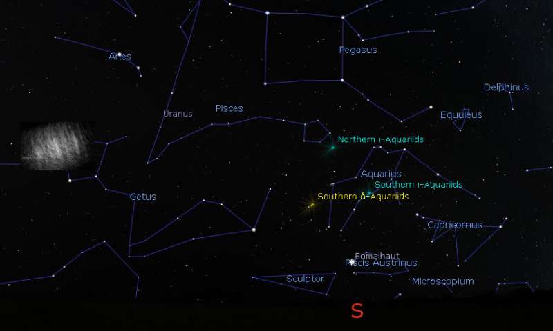 Representación de las nubes de polvo. Imagen: G. Horváth