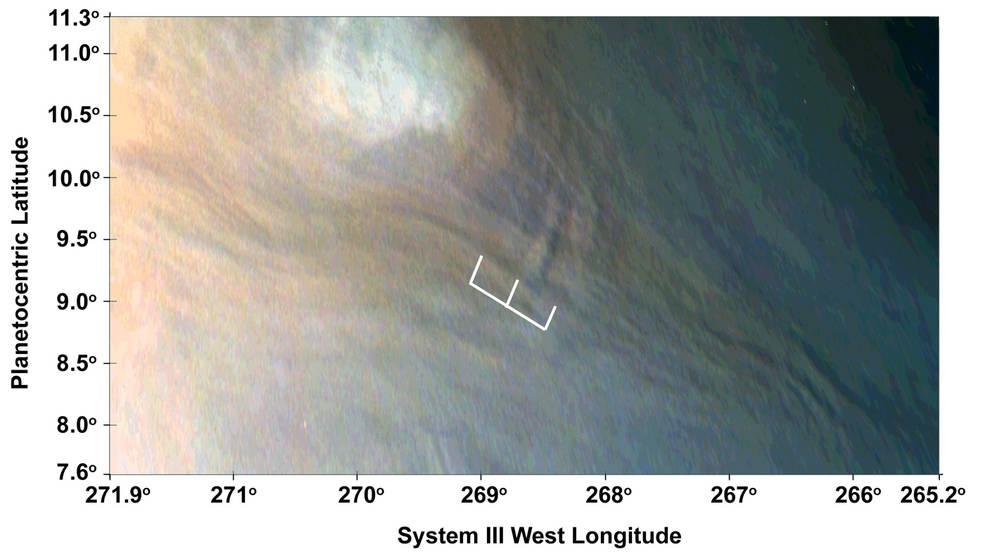 Olas gravitacionales en Júpiter. Foto: NASA JPL Caltech SwRI MSSS JunoCam