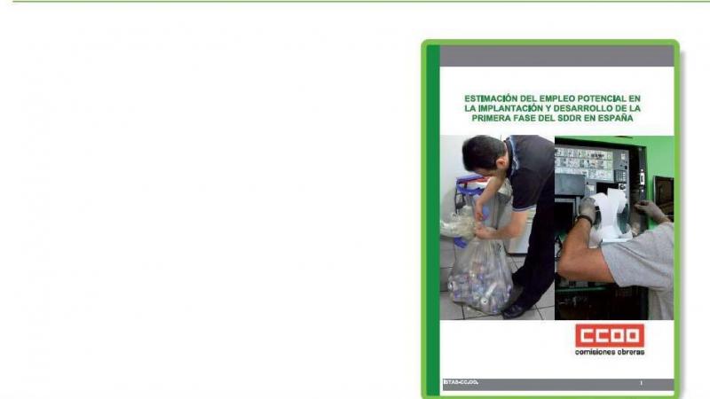 Portada del informe de ISTAS pro SDDR para Retorna con el logotipo de CCOO Portada del informe de ISTAS pro SDDR para Retorna con el logotipo de CCOO