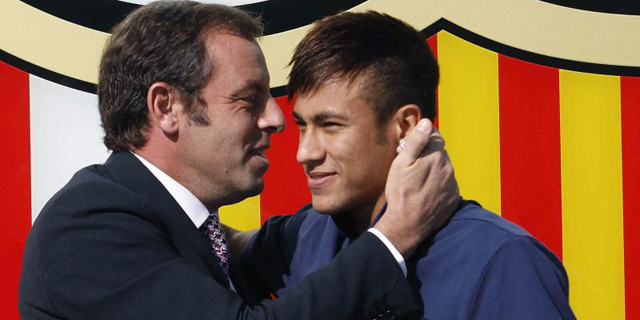 Rosell se va del Barça hablando de "envidias" por el fichaje de Neymar y apelando a la "confidencialidad" en el fútbol