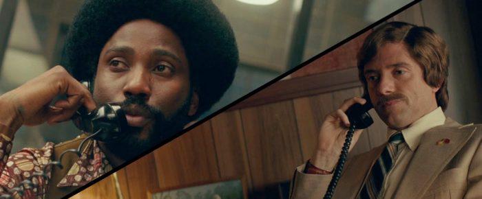 blackkklansman jdwashington tophergrace call 700x290 blackkklansman jdwashington tophergrace call 700x290