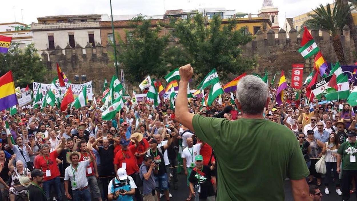 Imagen de la cuenta oficial de Facebook del diputado de Podemos por Jaén Diego Cañamero.