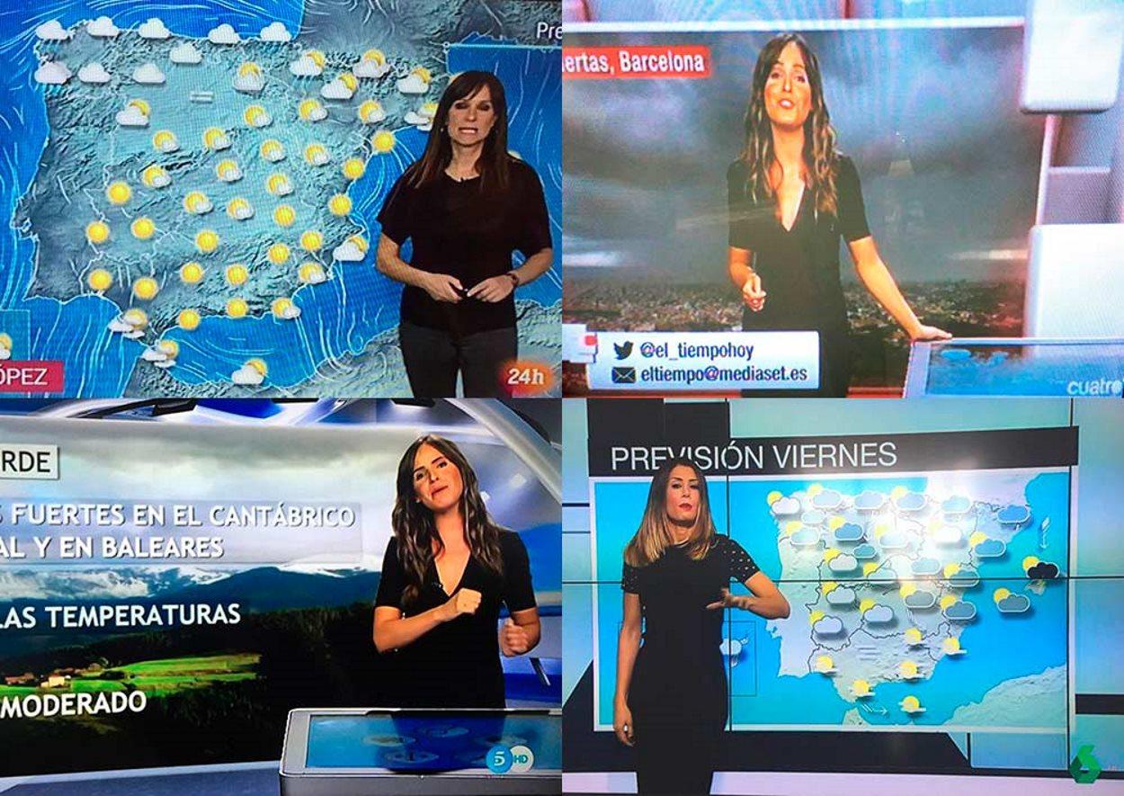 Meteorólogos se visten de negro como protesta por las condiciones laborales y salariales.