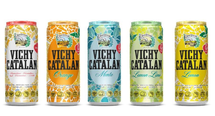 Latas de Vichy Catalán con tapa