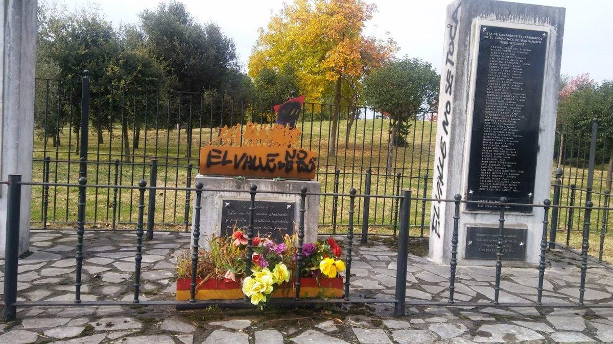 Monumento atacado por franquista en Camargo (Cantabria)