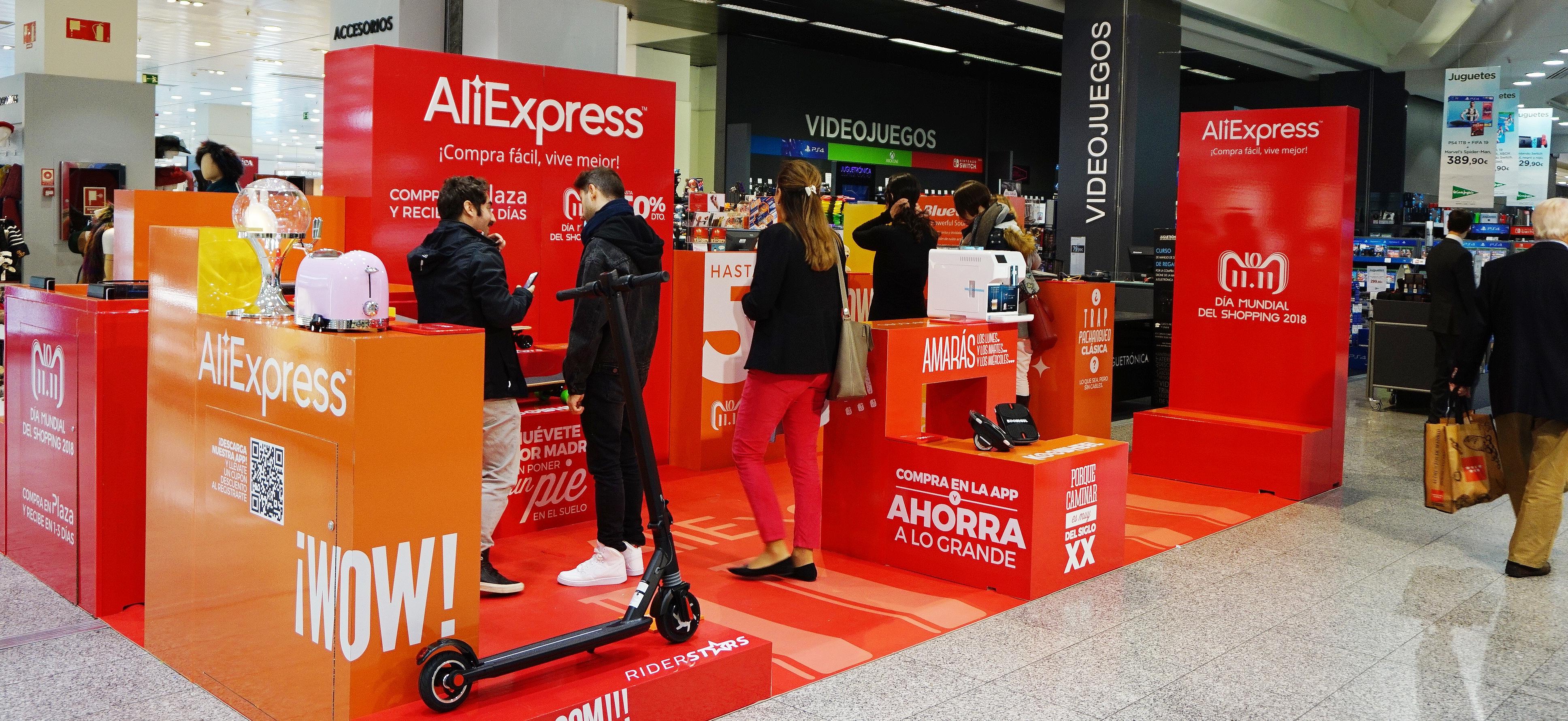 Corte Inglés y AliExpress abrirán una 'pop up' en