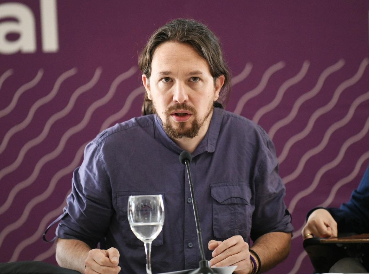 El secretario general de Podemos, Pablo Iglesias