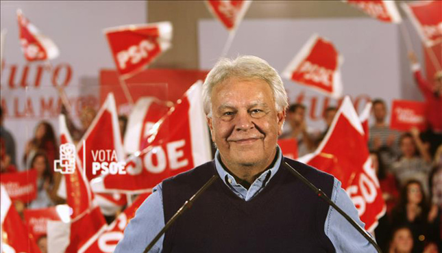 Felipe González apuesta por un gobierno de PP y Ciudadanos con abstención del PSOE