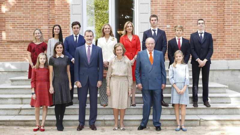 Imagen de la familia real con motivo del 80 cumpleaños de la reina Sofía. 