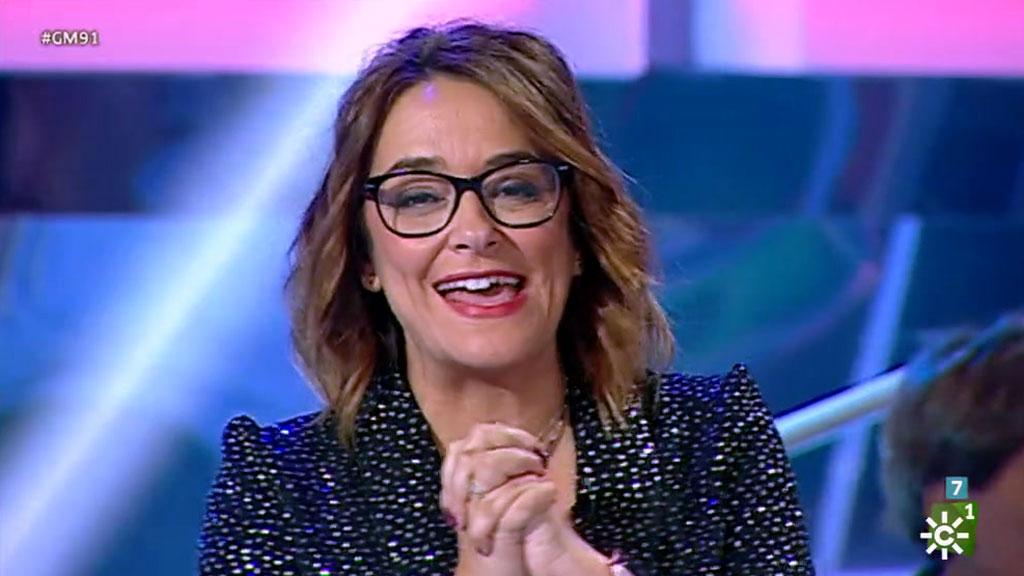 Toñi Moreno, durante un momento de Gente Maravillosa. CANAL SUR