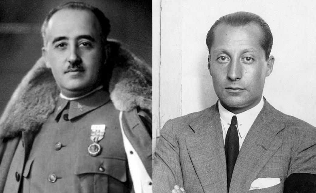 Francisco Franco y José Antonio Primo de Rivera