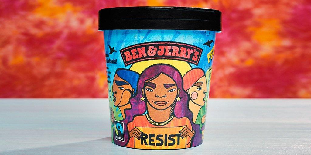 Imagen del helado 'Pecan Resist': Fuente Twitter @benandjerrys