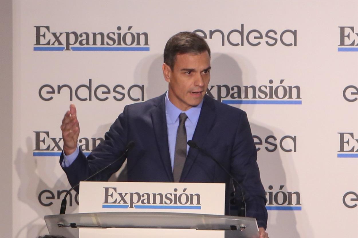 Pedro Sánchez, presidente del Gobierno de España, en el aniversario de Expansión