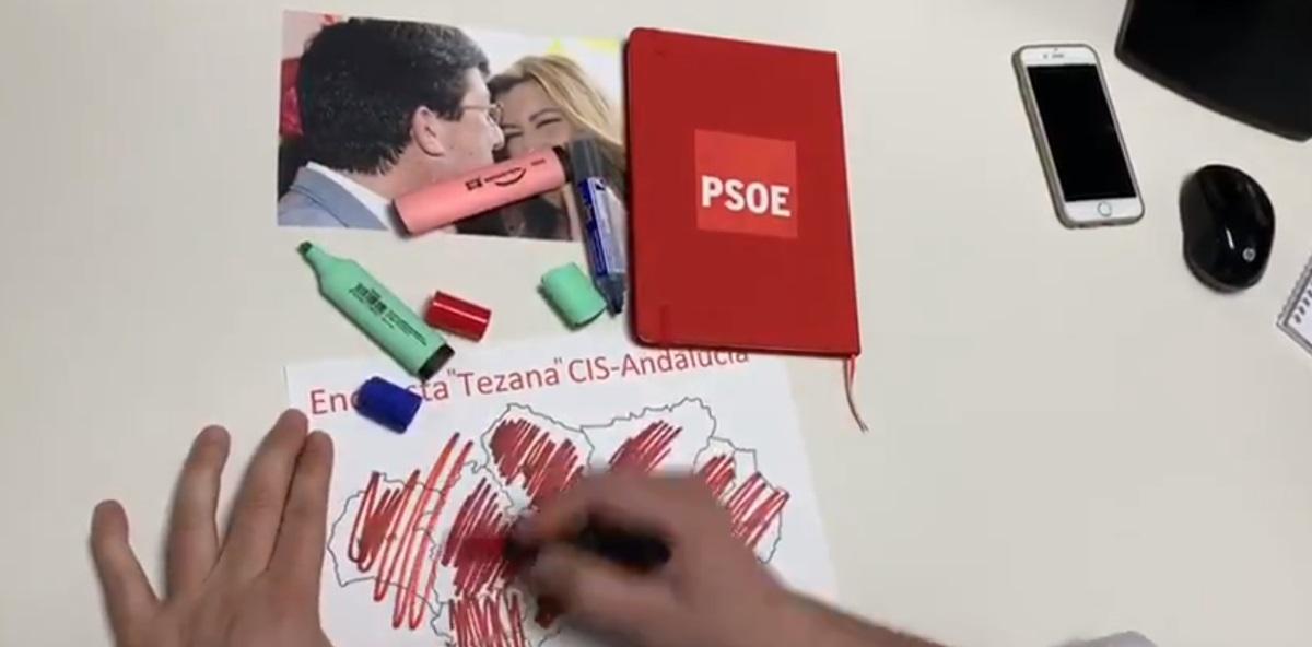 Imagen del vídeo sobre el CIS difundido por el PP en Twitter