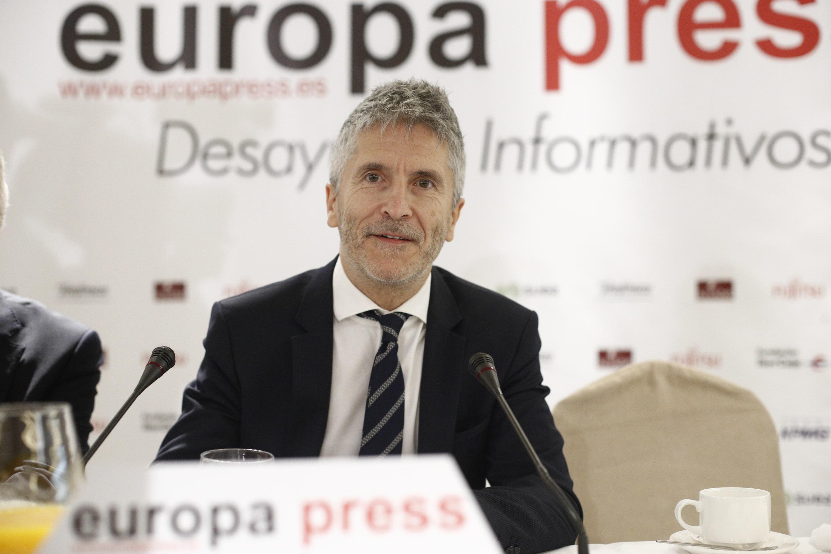 Desayuno Informativo de Europa Press con el ministro del Interior, Fernando Grande-Marlaska