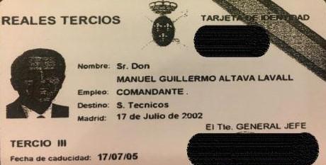 Carnet de los Reales Tercios de Manuel Altava.