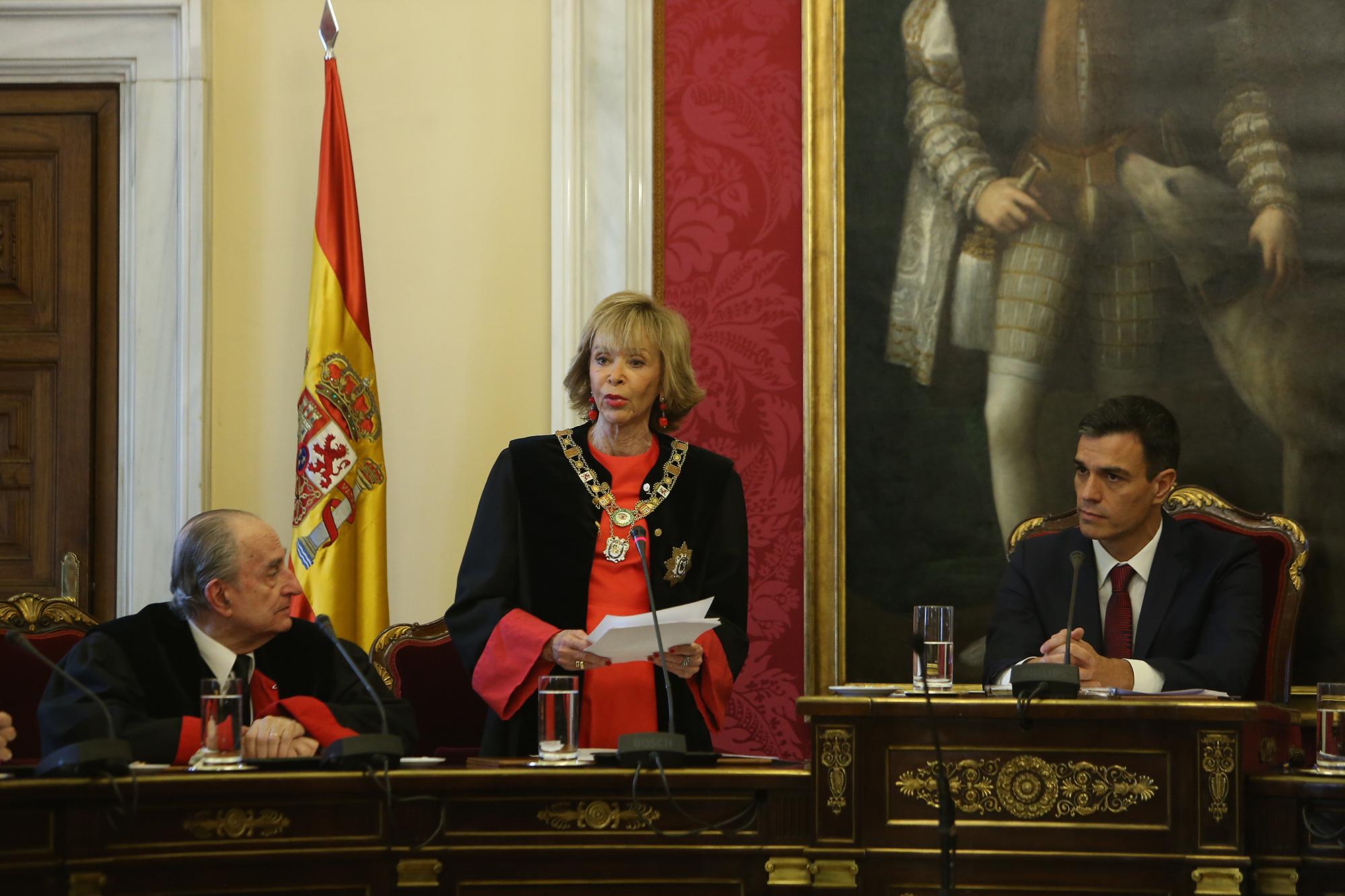 María Teresa Fernández de la Vega en su toma de posesión como Presidenta del Consejo de Estado