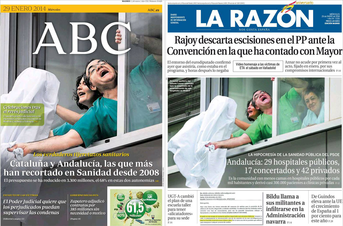Las mentiras e intoxicaciones de ‘La Razón’ y el ‘ABC’ sobre la sanidad pública andaluza