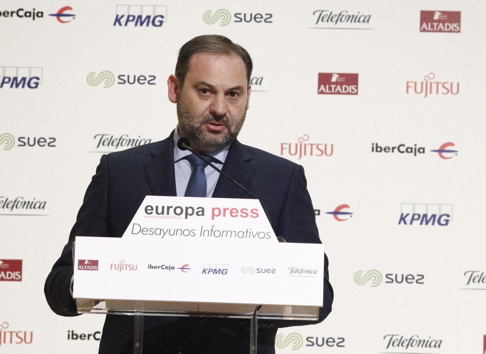 El ministro de Fomento José Luis Ábalos interviene en los Desayunos Informativos de Europa Press en Madrid - Eduardo Parra Europa Press