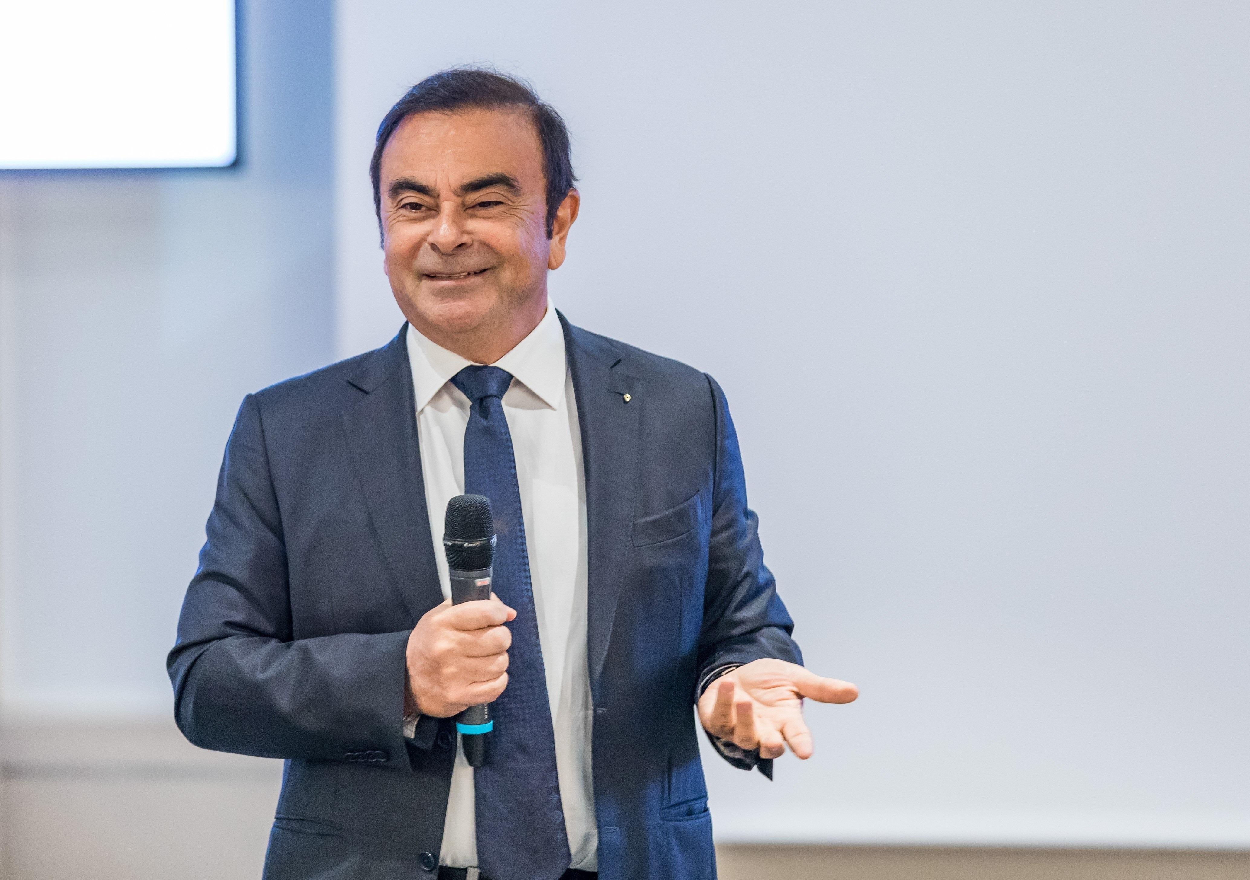 Carlos Ghosn en una imagen de archivo durante una presentación de Nissan - EP