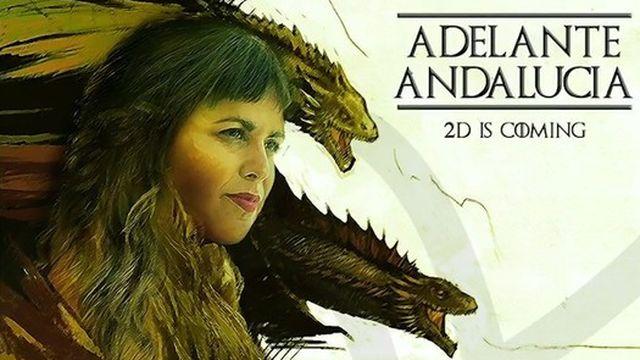 Teresa Rodríguez caracterizada como Khaleesi