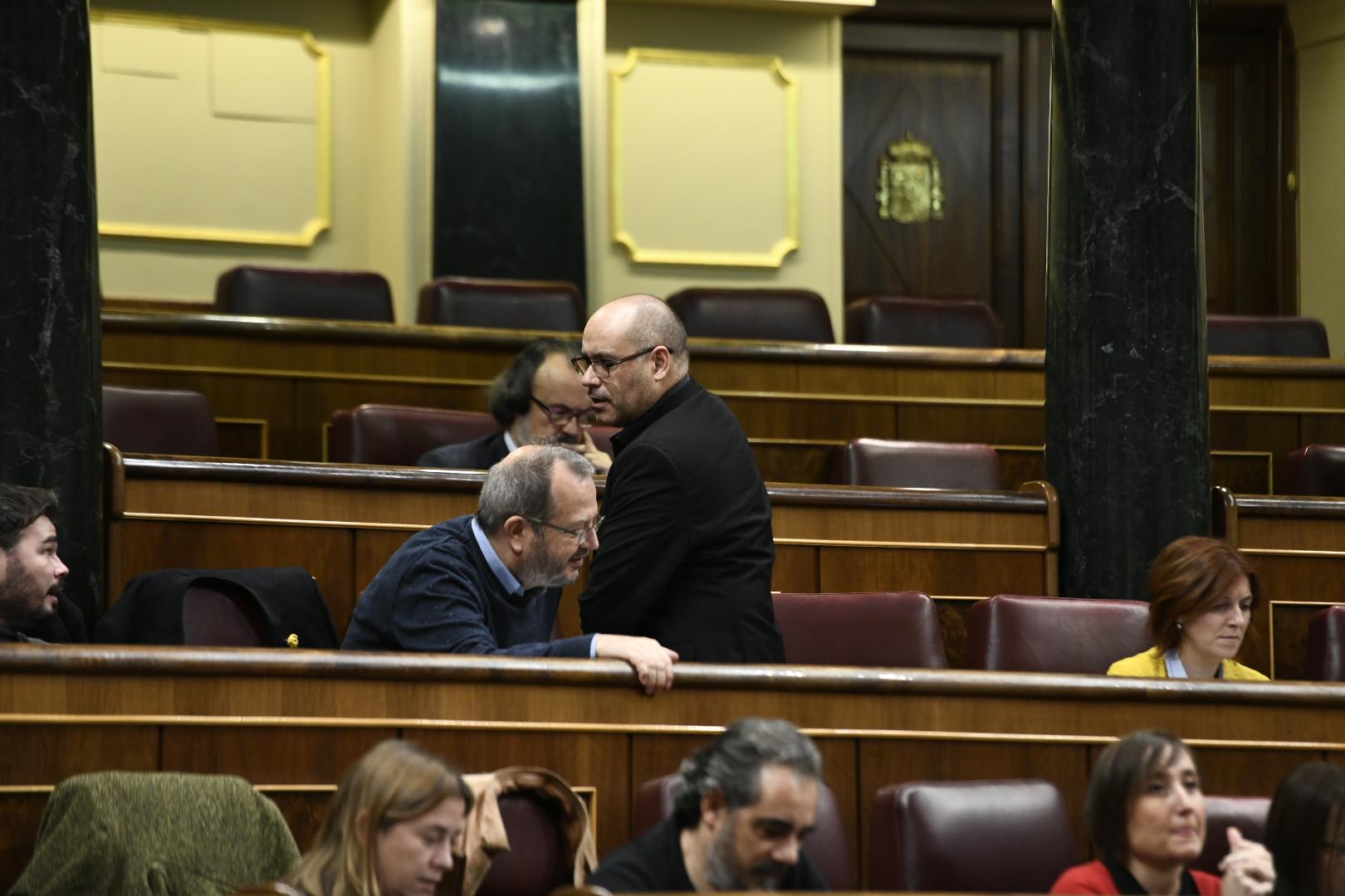 El diputado de Esquerra Republicana, Jordi Salvador, durante un pleno en el Congreso - EP