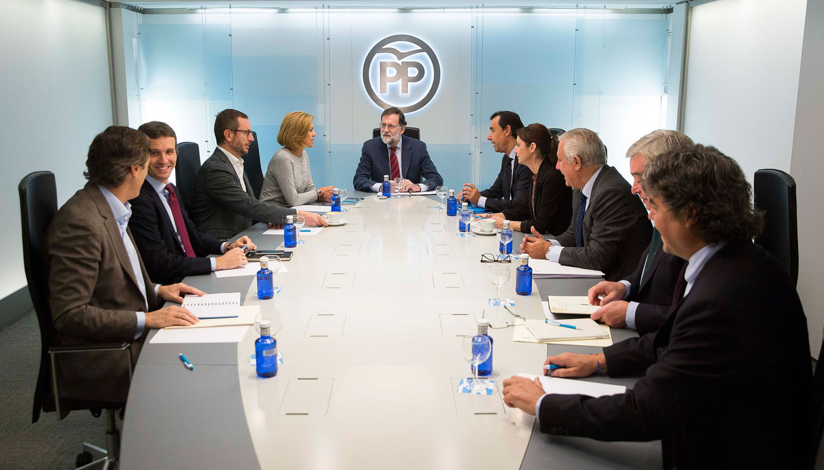Mariano Rajoy preside una reunión del Comité de Dirección del Partido Popular