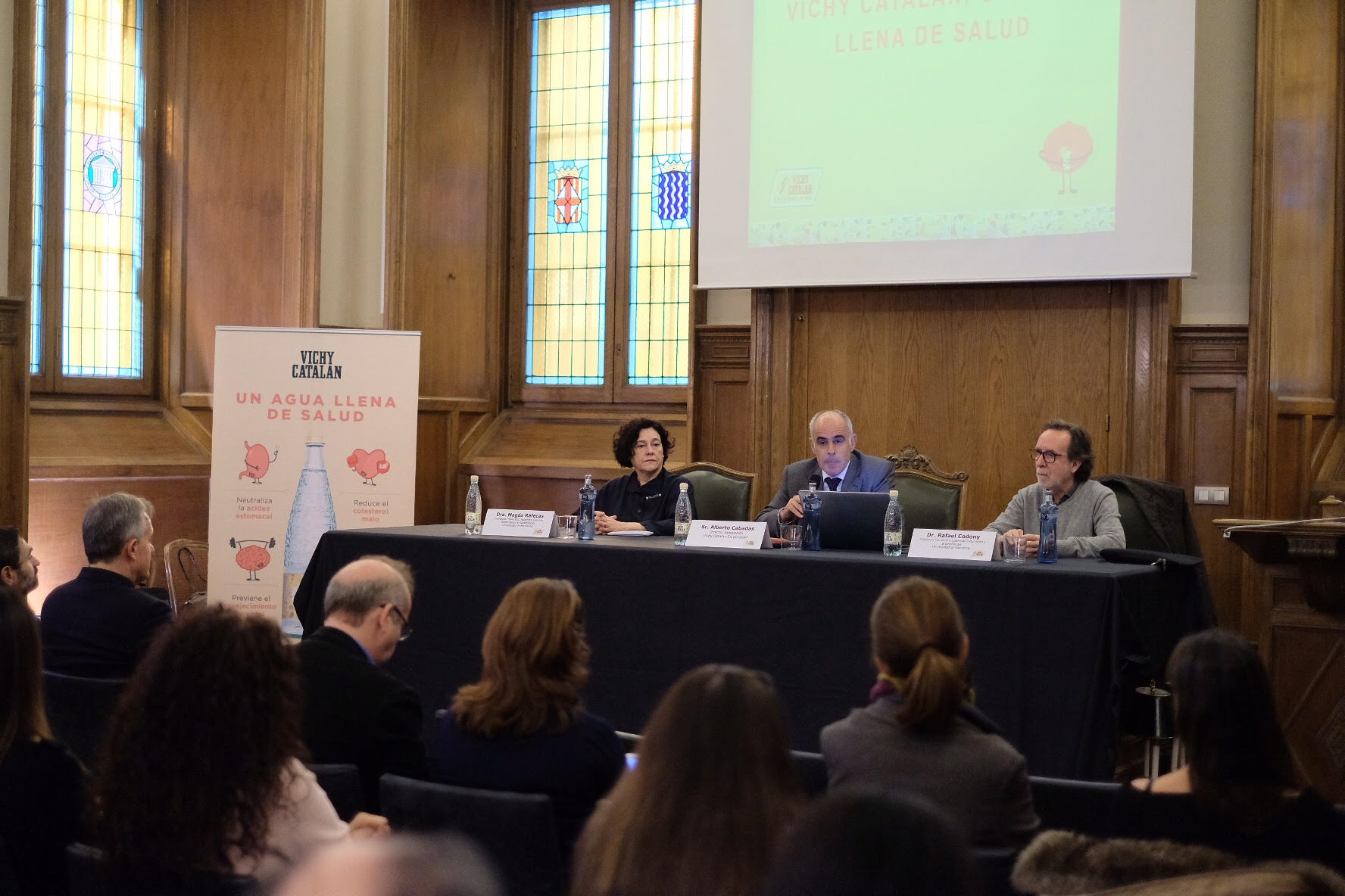 Un momento de la presentación de Vichy Catalan sobre los beneficios del Litio