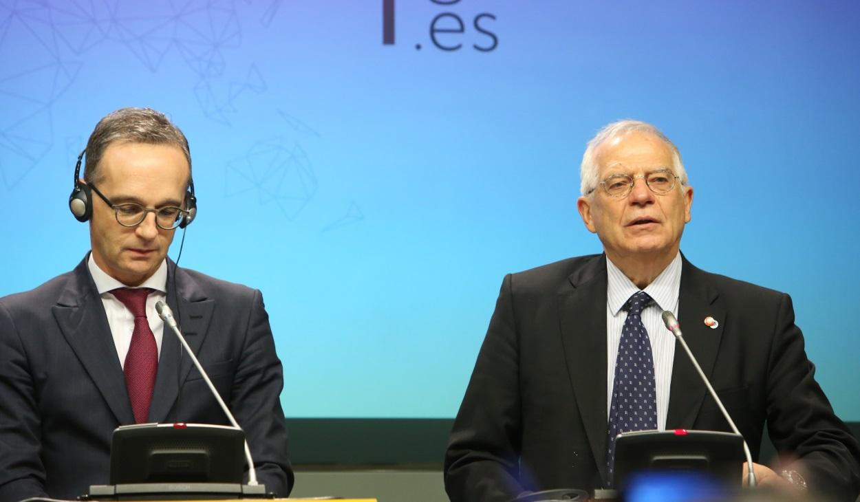 Josepp Borrell junto a su homólogo alemán, Heiko Maas