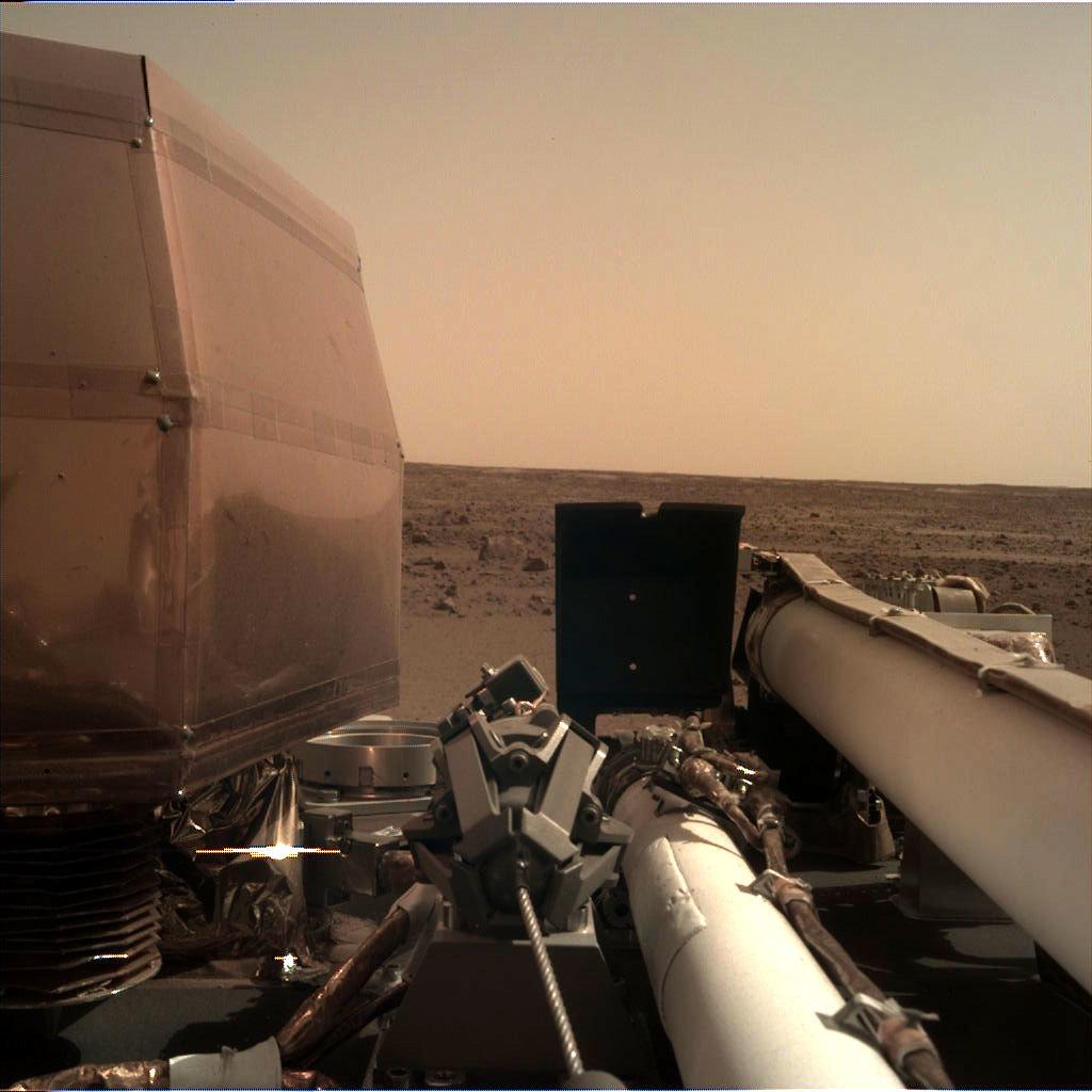 Primera imagen de InSight sobre Marte. Foto: NASA