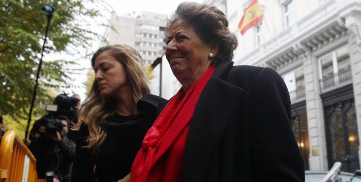 La alcaldesa fallecida Rita Barbera el día que declaró ante el Tribunal Supremo. Europa Press