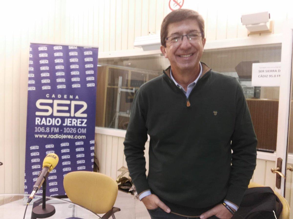 Juan Marín durante su entrevista con Pepa Bueno en la Cadena SER. Twitter: @HoyPorHoy