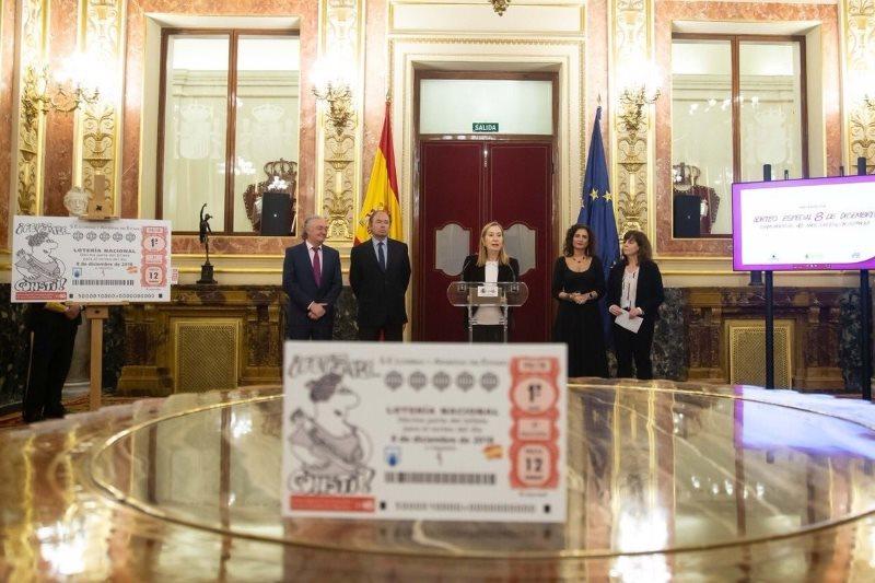 Sorteo extraordinario de la Lotería 40 aniversario de la Constitución. EP Sorteo extraordinario de la Lotería 40 aniversario de la Constitución. EP
