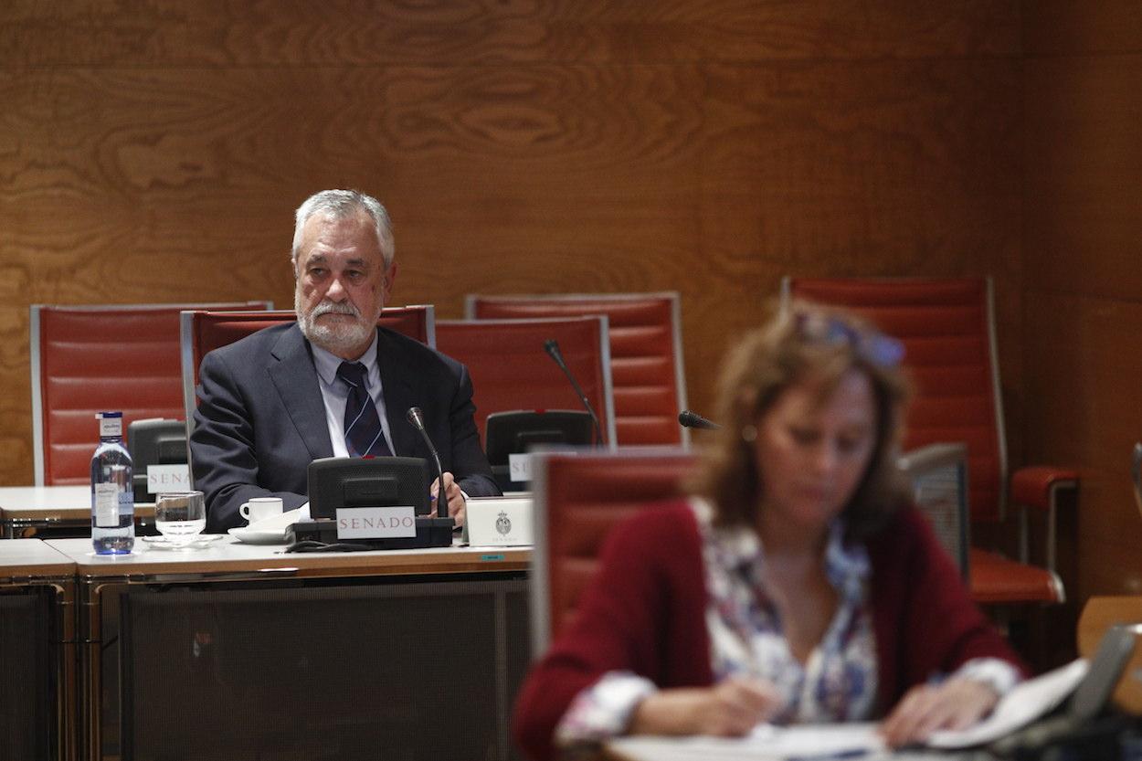 José Antonio Griñán, en su comparecencia en e Senado. EDUARDO PARRA/EP