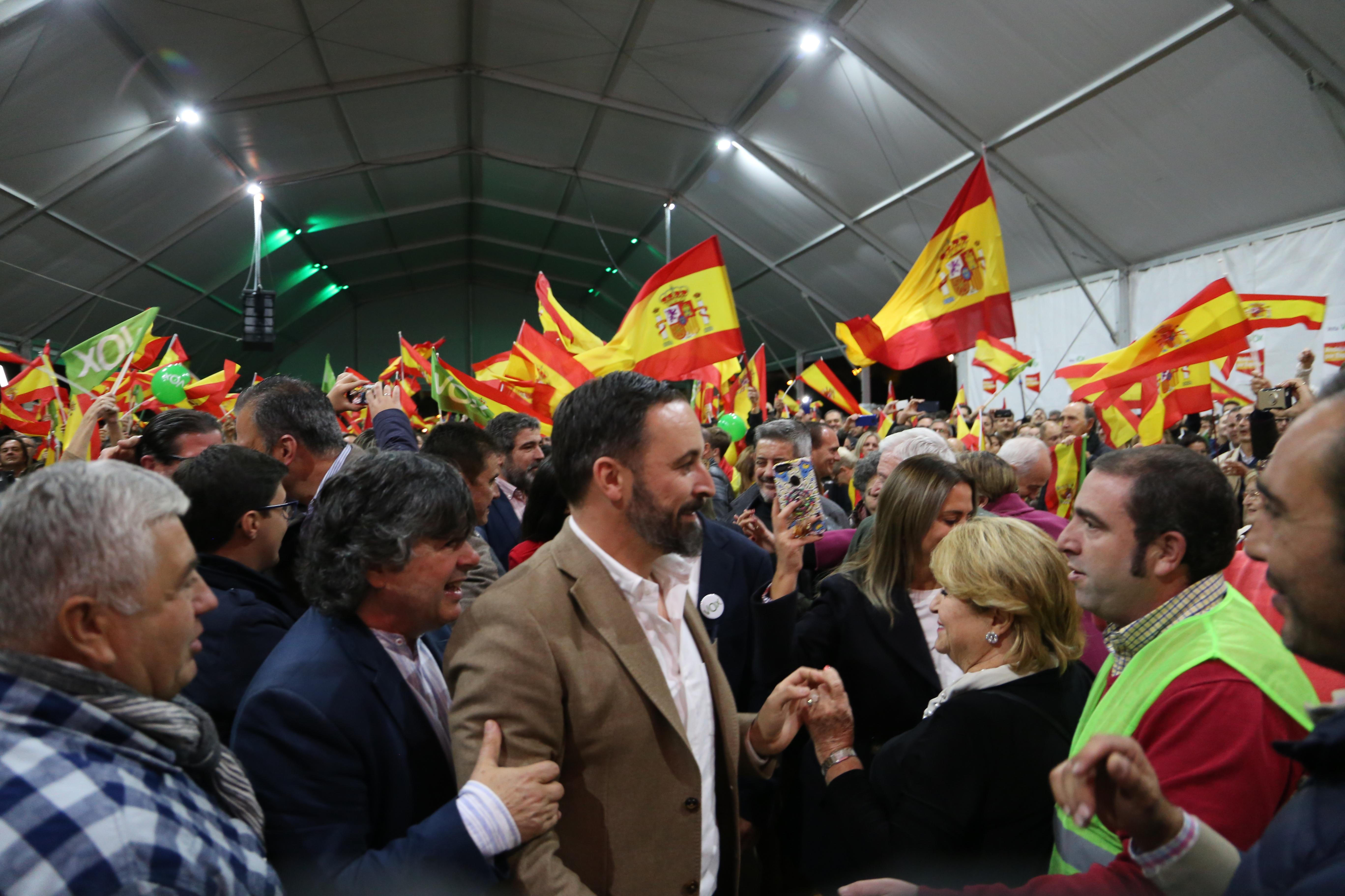 Cierre de campaña de Santiago Abascal en Sevilla (VOX)