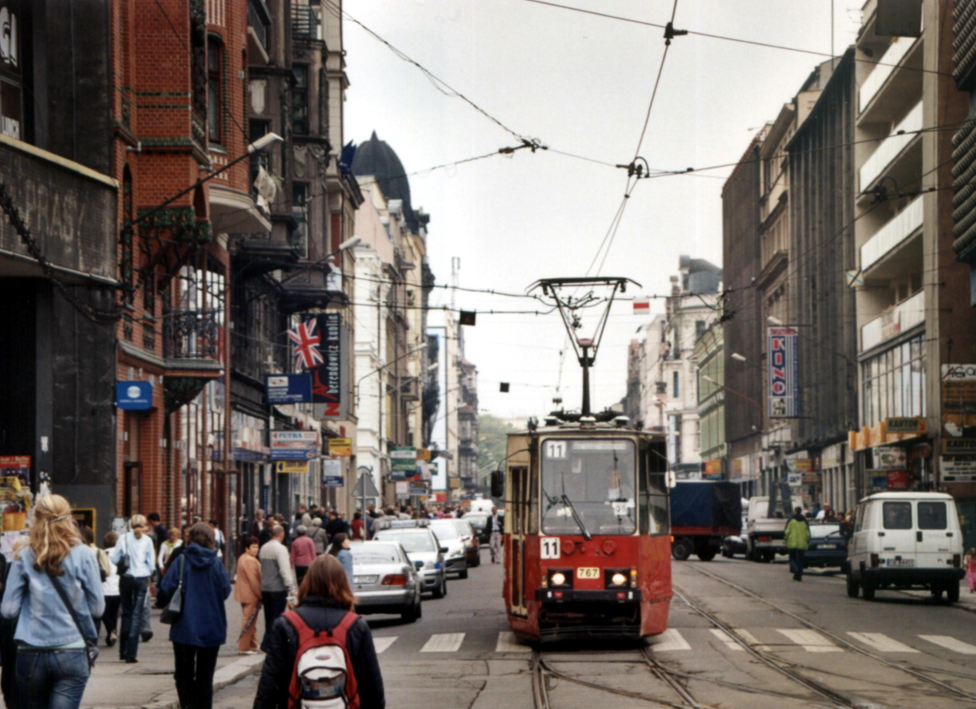 Una calle de Katowice. Foto: Przykuta